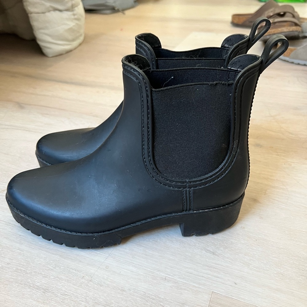 Jeffrey Campbell Cloudy Rain Boot Black Matte